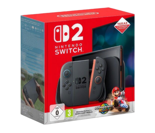 NINTENDO Switch 2 Black + Mario Kart World - 1328929 - zdjęcie